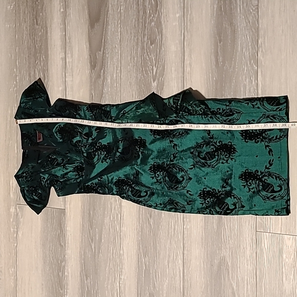 ๐ฆVoodoo Vixen Candy Ann Dress in Emerald Green/Black - Picture 15 of 16